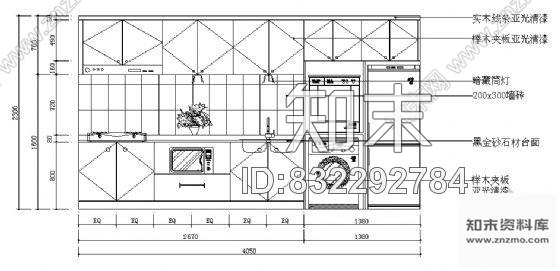 图块/节点厨房立面施工图下载【ID:832292784】
