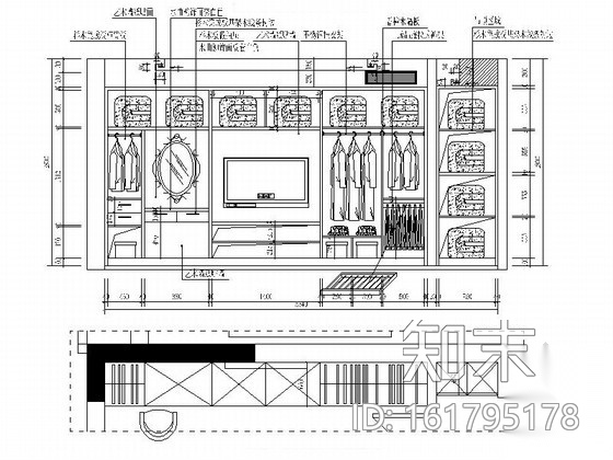 [绍兴]优质楼盘现代风格三居室装修图（含效果图）cad施工图下载【ID:161795178】