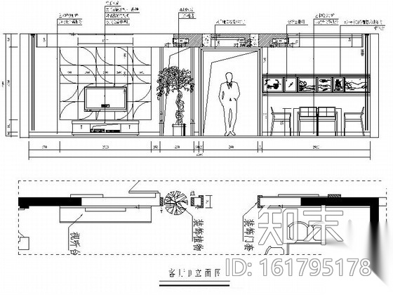 [绍兴]优质楼盘现代风格三居室装修图（含效果图）cad施工图下载【ID:161795178】