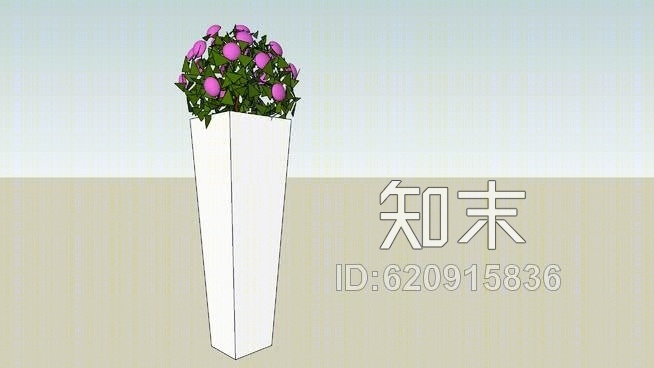 外部高花瓶弗洛雷斯SU模型下载【ID:620915836】