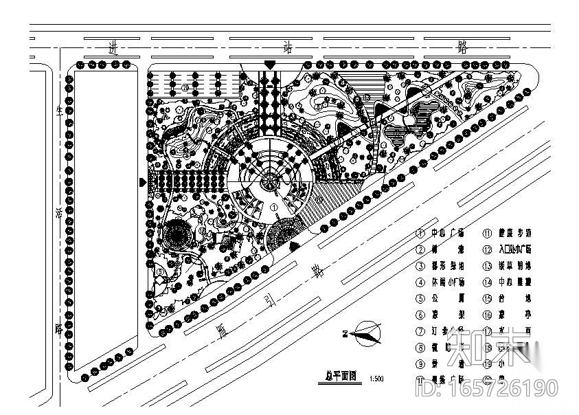 某市中心广场景观工程套图施工图下载【ID:165726190】