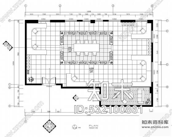 施工图办公空间施工图cad施工图下载【ID:532100861】