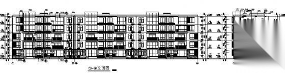 天津西青区某五层住宅楼建筑方案图cad施工图下载【ID:149887132】