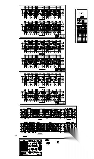 天津西青区某五层住宅楼建筑方案图cad施工图下载【ID:149887132】