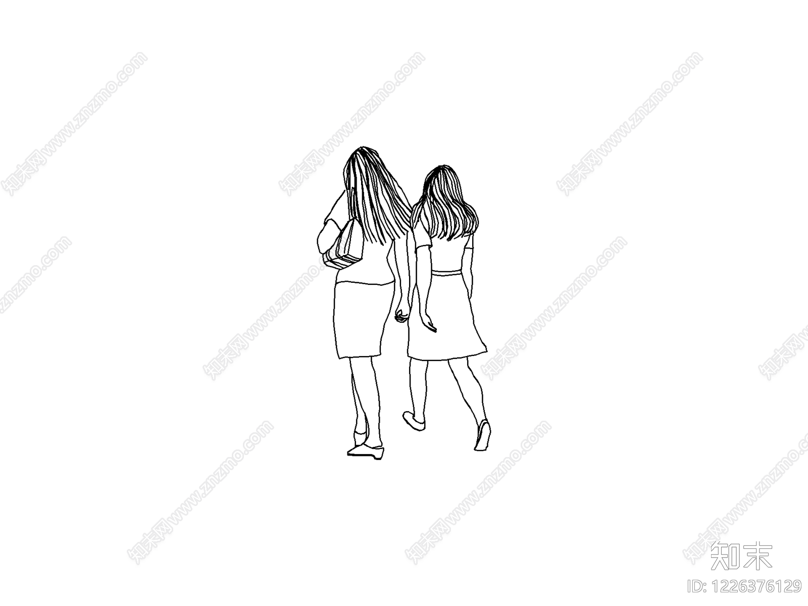 人物cad施工图下载【ID:1226376129】