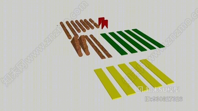 林肯原木构件SU模型下载【ID:930827326】