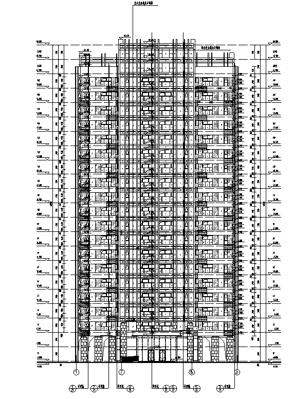 [河南]26层塔式住宅建筑施工图(16年全专业图纸）cad施工图下载【ID:166830193】