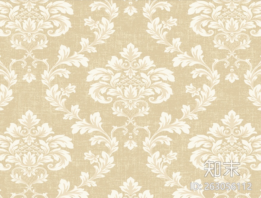 无缝欧式墙布贴图下载【ID:263056112】