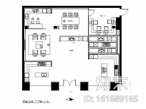 [上海]某现代风格名品橱柜展厅室内装修施工图（含实景）施工图下载【ID:161689165】