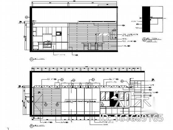 [上海]某现代风格名品橱柜展厅室内装修施工图（含实景）施工图下载【ID:161689165】