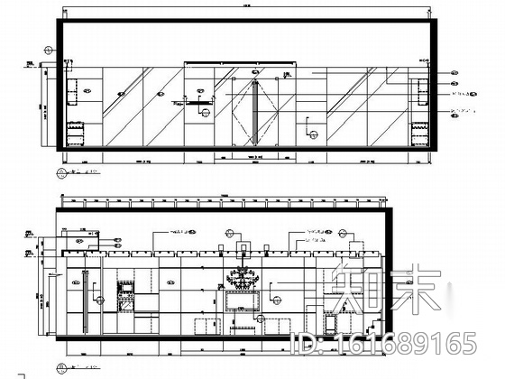 [上海]某现代风格名品橱柜展厅室内装修施工图（含实景）施工图下载【ID:161689165】