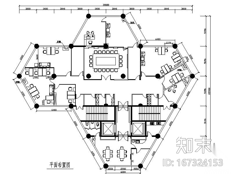 [上海]工商局检查支队室内装修竣工图cad施工图下载【ID:167324153】