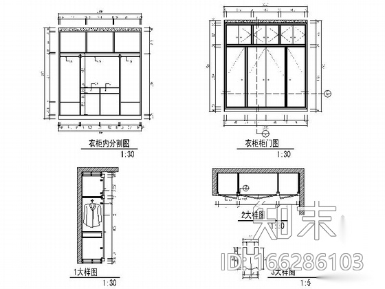 [四川]现代中式三居室装修CAD施工图（含效果）施工图下载【ID:166286103】