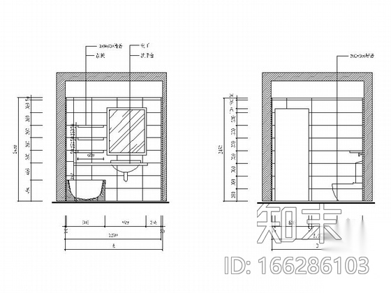 [四川]现代中式三居室装修CAD施工图（含效果）施工图下载【ID:166286103】