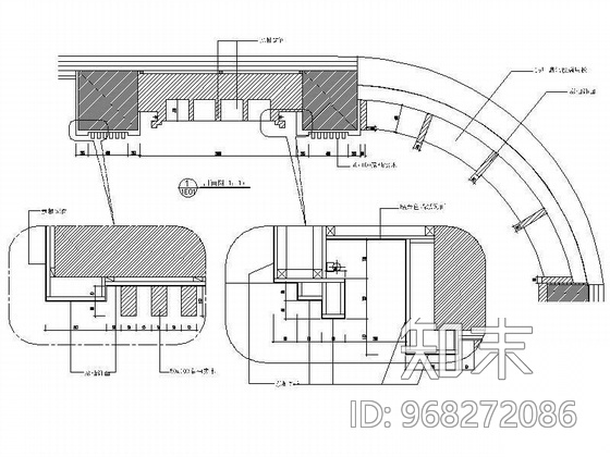 130平总裁办公室精装修图cad施工图下载【ID:968272086】