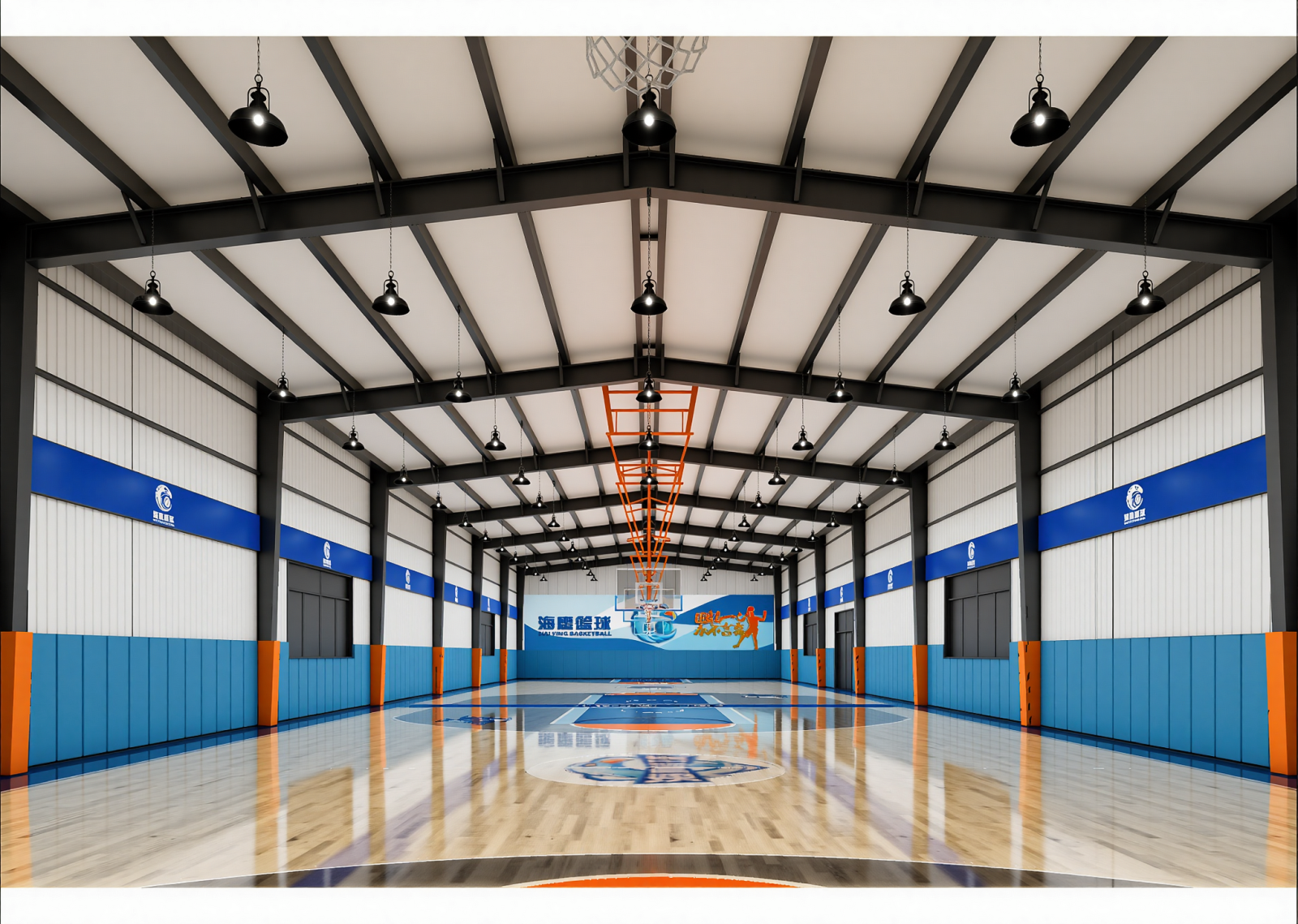 现代篮球场3D模型下载【ID:1215043984】