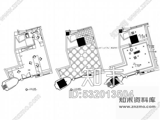 施工图酒店小面包房装修图cad施工图下载【ID:532013504】