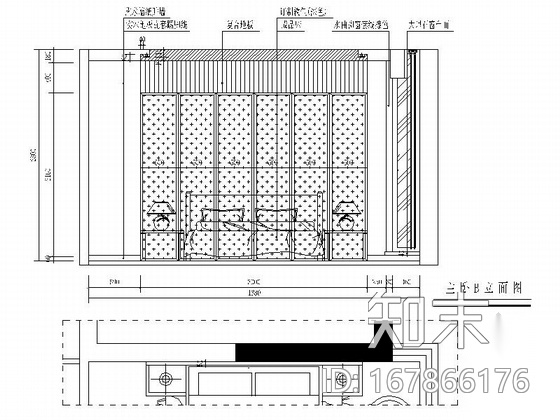 经典高档现代四居室样板房室内CAD装修图（含效果）cad施工图下载【ID:167866176】