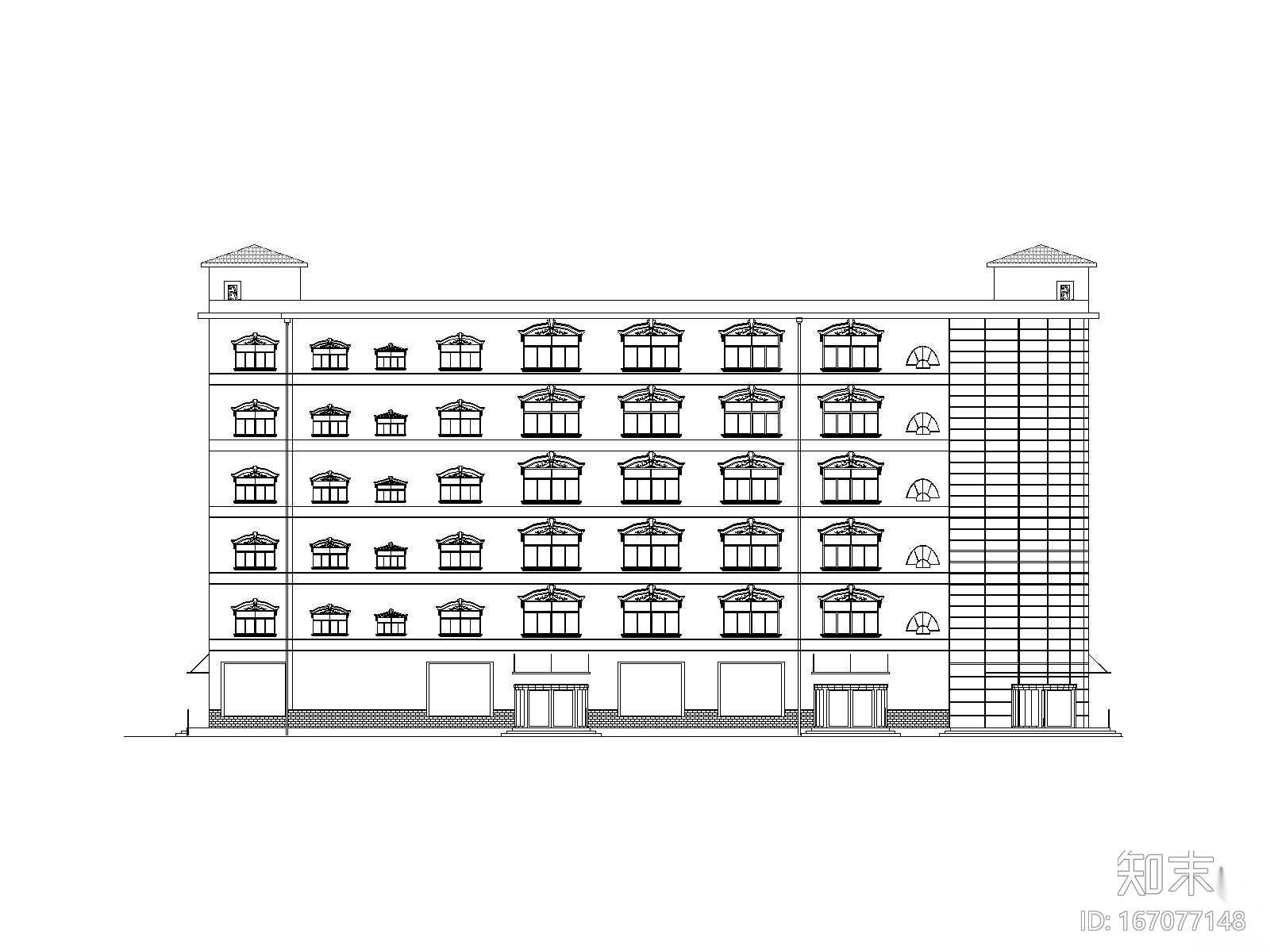 [毕业设计]南昌某六层商务楼建筑结构施工图(含计算书)cad施工图下载【ID:167077148】