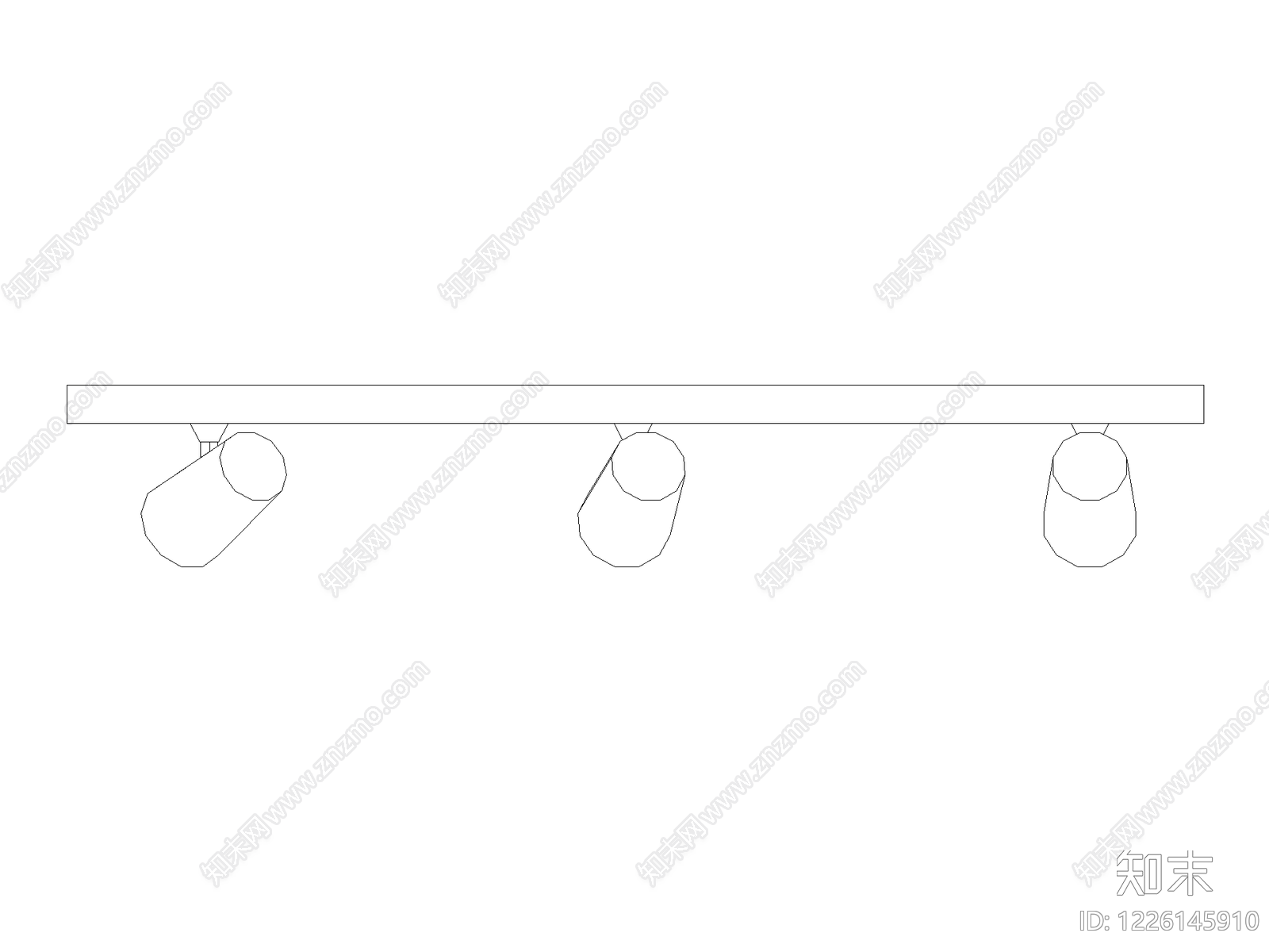 灯具图块cad施工图下载【ID:1226145910】