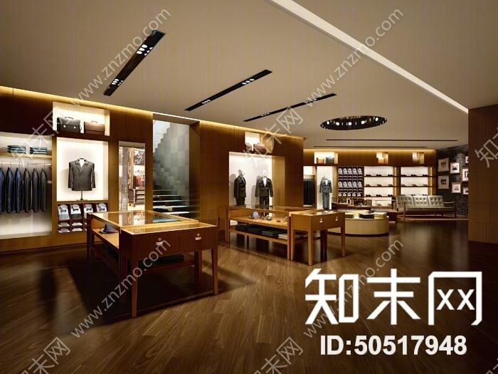 现代服装专卖店3D模型下载【ID:50517948】