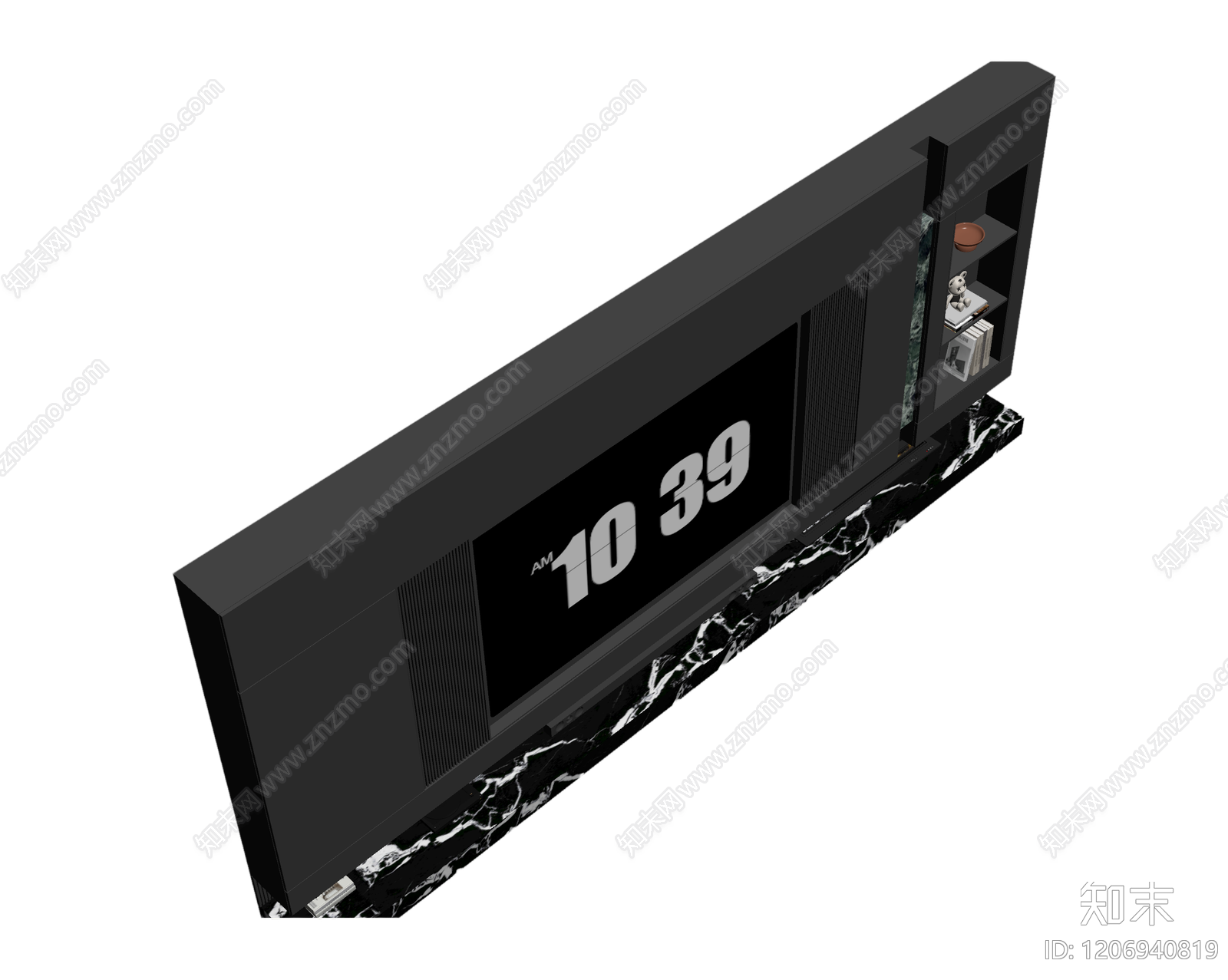 电视墙组合装饰体3D模型下载【ID:1206940819】