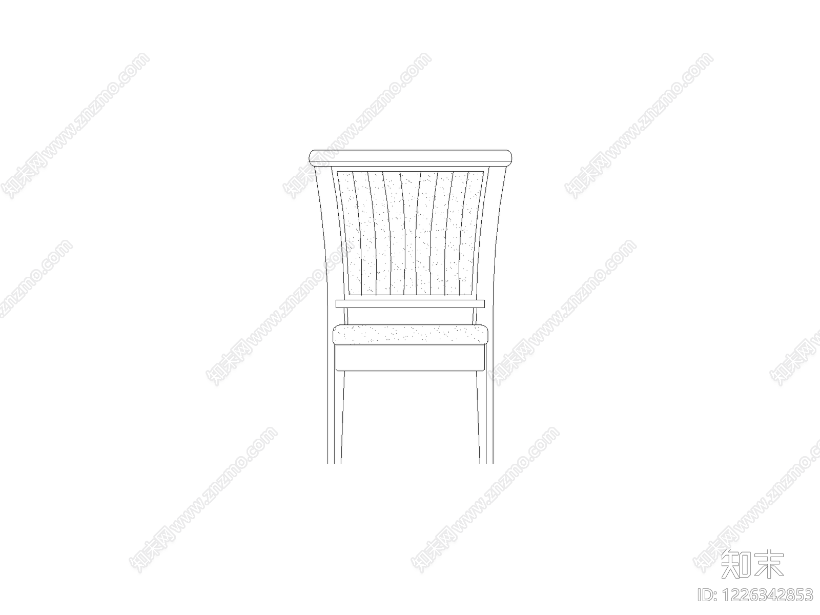 现代椅子CAD图纸