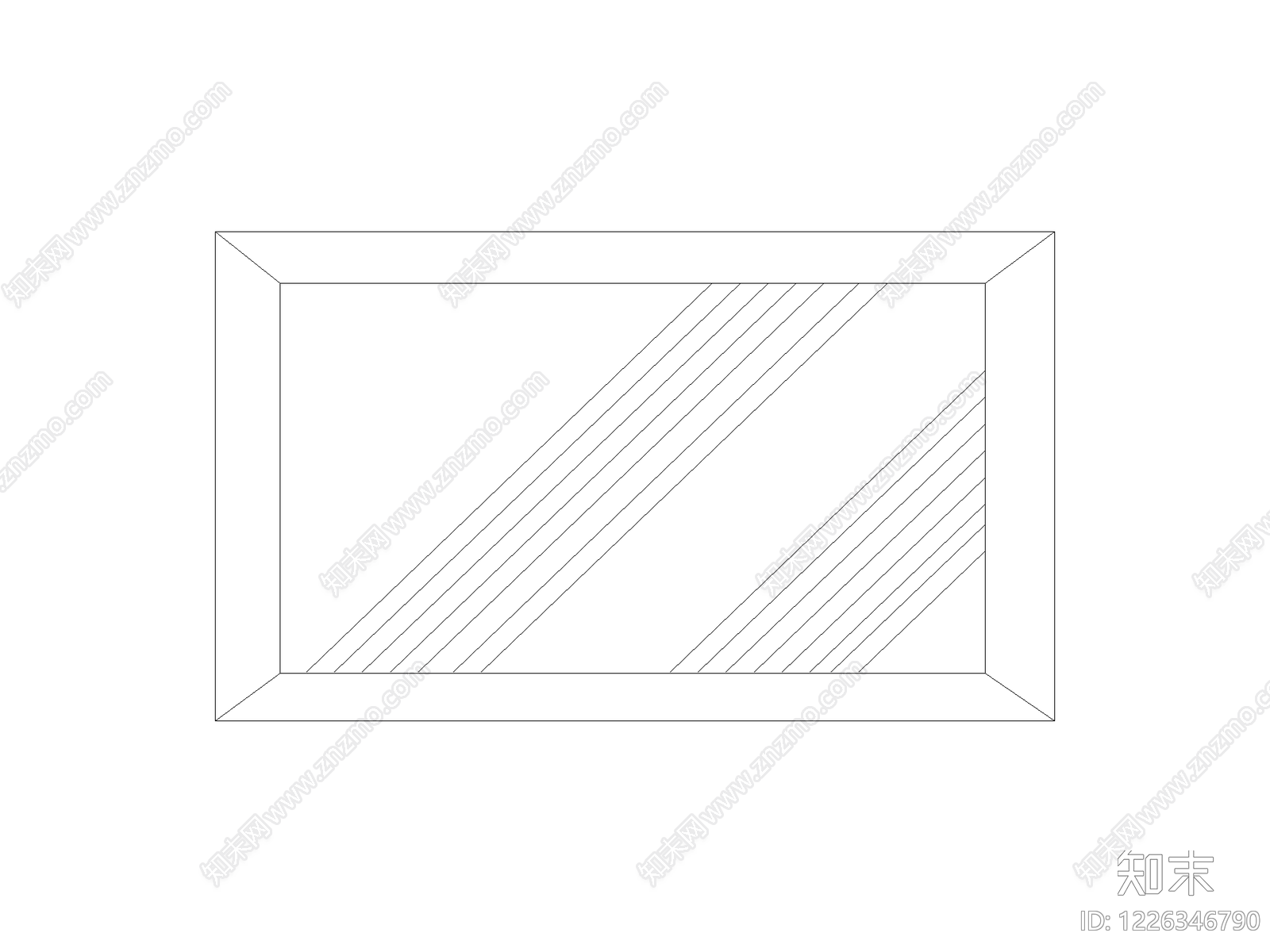 现代窗CAD图纸