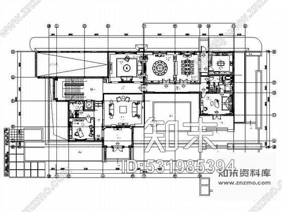 施工图常州古典奢华三层公馆别墅装修图含效果cad施工图下载【ID:531985394】