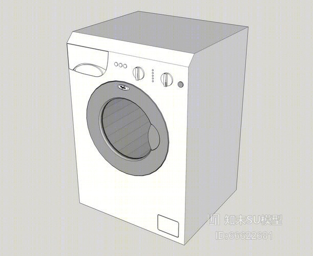 洗衣机SU模型下载【ID:66622681】