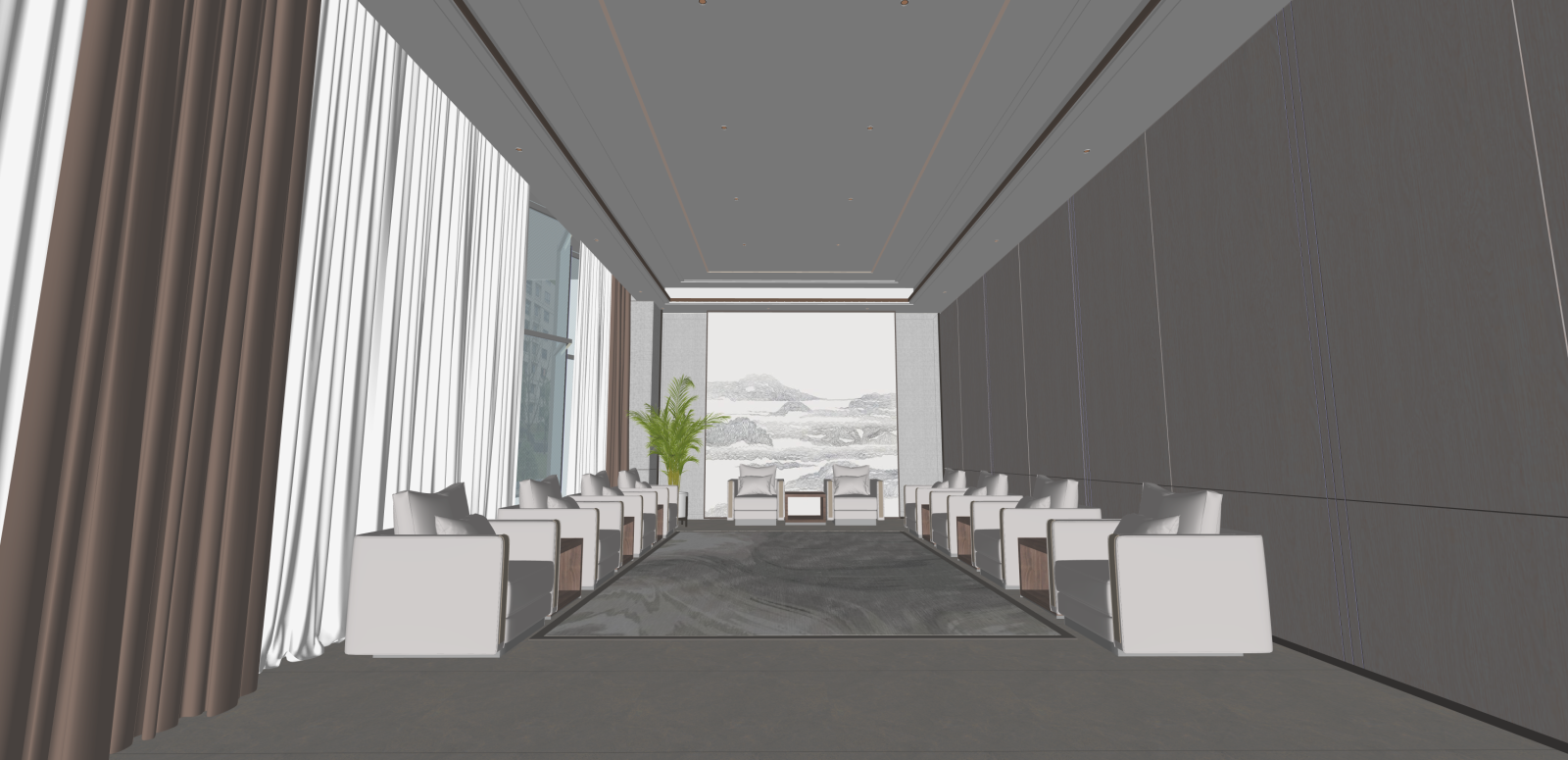 现代其他办公区域SU模型下载【ID:1215930458】