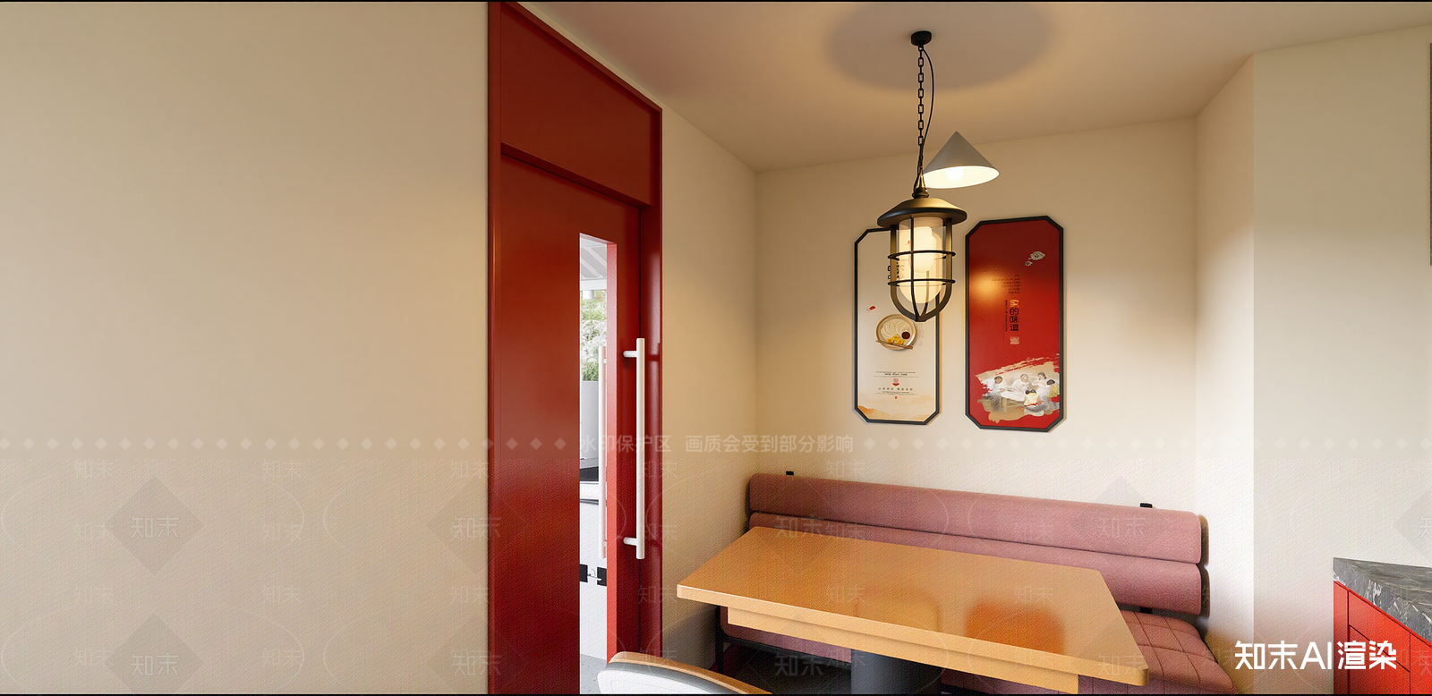 现代快餐店SU模型下载【ID:1216003561】