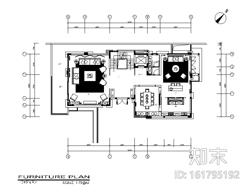 [广东]现代风格别墅建筑CAD施工图（含实景图）cad施工图下载【ID:161795192】