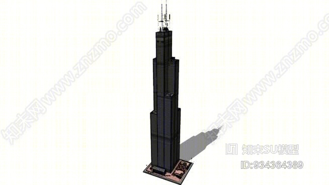 威利斯塔（西尔斯塔）SU模型下载【ID:934364389】