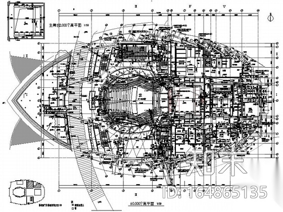 [浙江]省级大剧院建筑施工图（知名设计院施工图下载【ID:164865135】