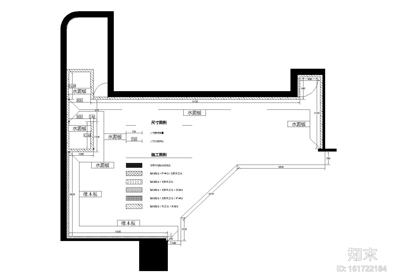 [浙江]G-STAR RAW杭州银泰百货店装饰施工图cad施工图下载【ID:161722184】