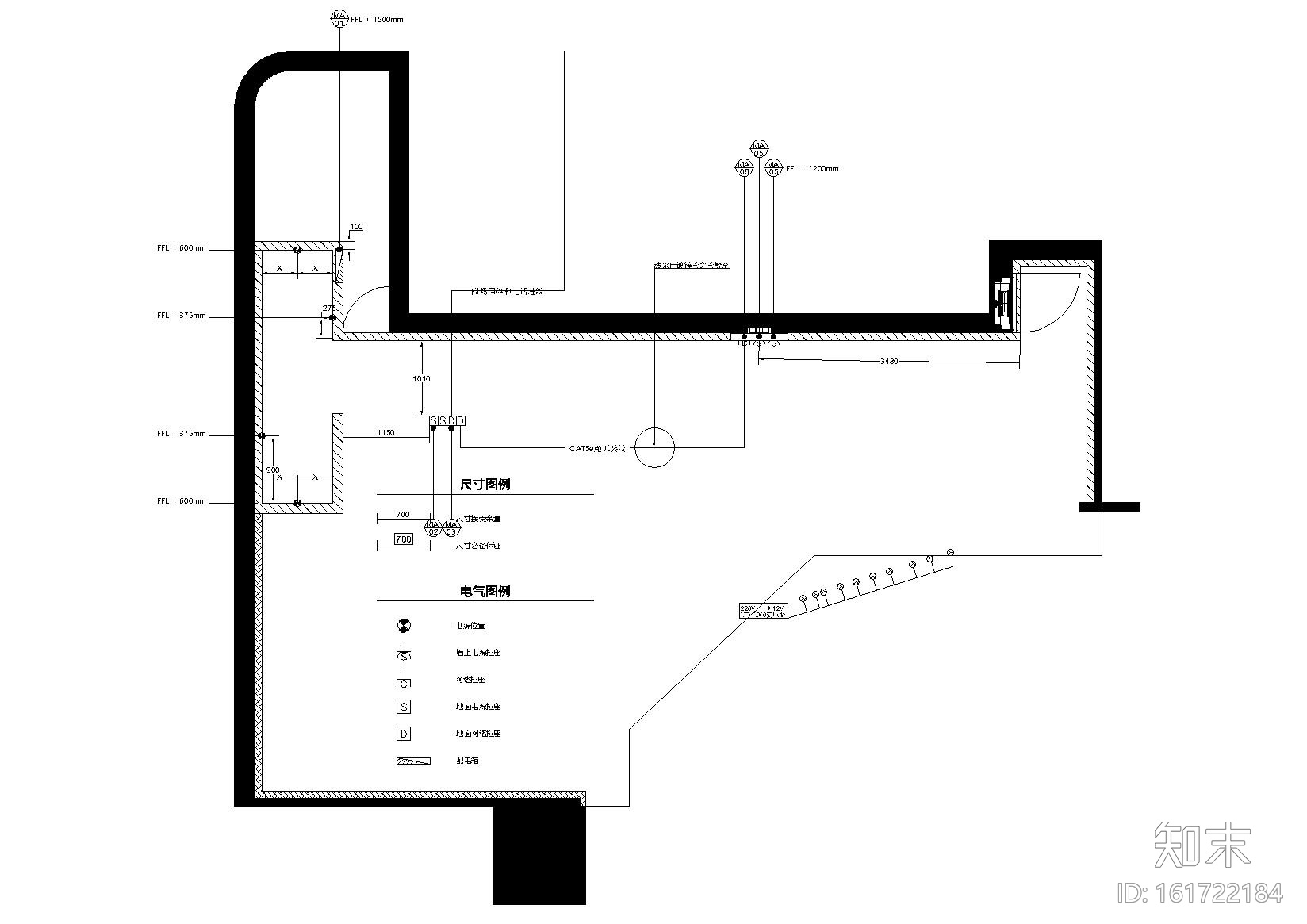 [浙江]G-STAR RAW杭州银泰百货店装饰施工图cad施工图下载【ID:161722184】