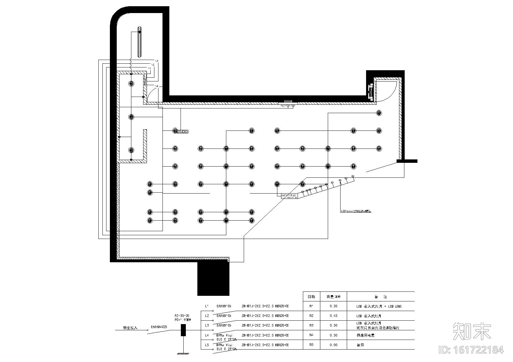 [浙江]G-STAR RAW杭州银泰百货店装饰施工图cad施工图下载【ID:161722184】