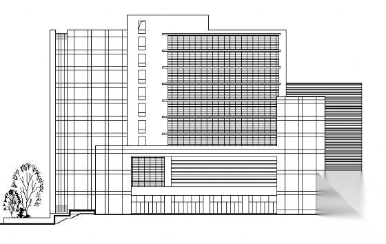 某十层办公楼建筑方案图cad施工图下载【ID:151431194】