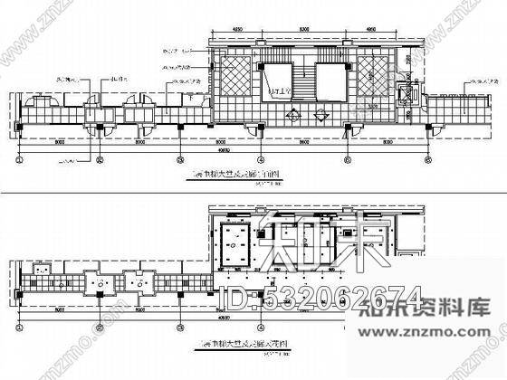 施工图某电梯大堂及走廊装修图cad施工图下载【ID:532062674】