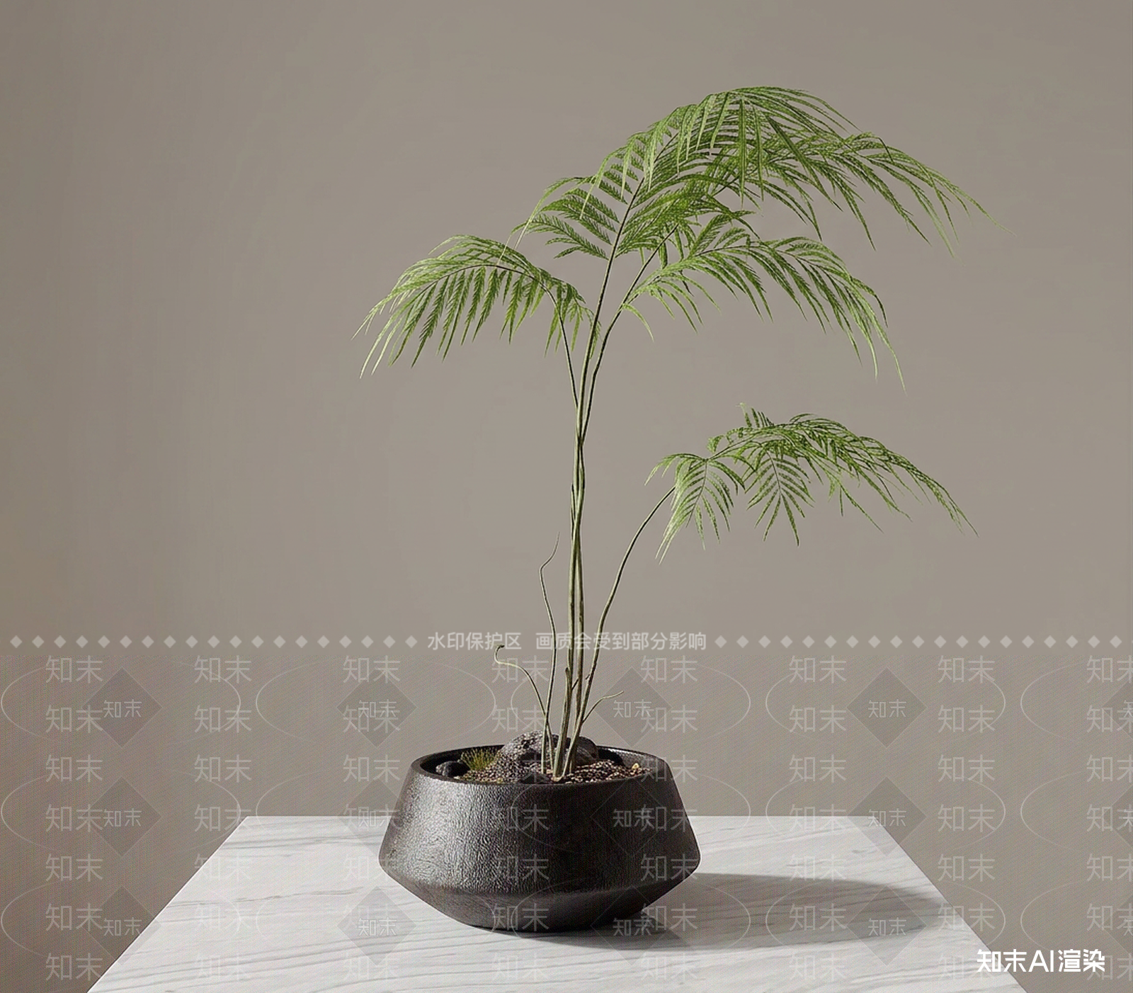 绿植盆栽盆栽3D模型下载【ID:1227262349】