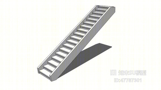 电动扶梯SU模型下载【ID:47787301】