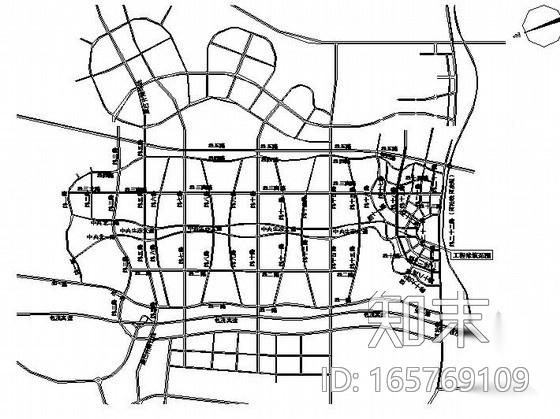 [内蒙古]市政给水管道设计施工图（给水cad施工图下载【ID:165769109】