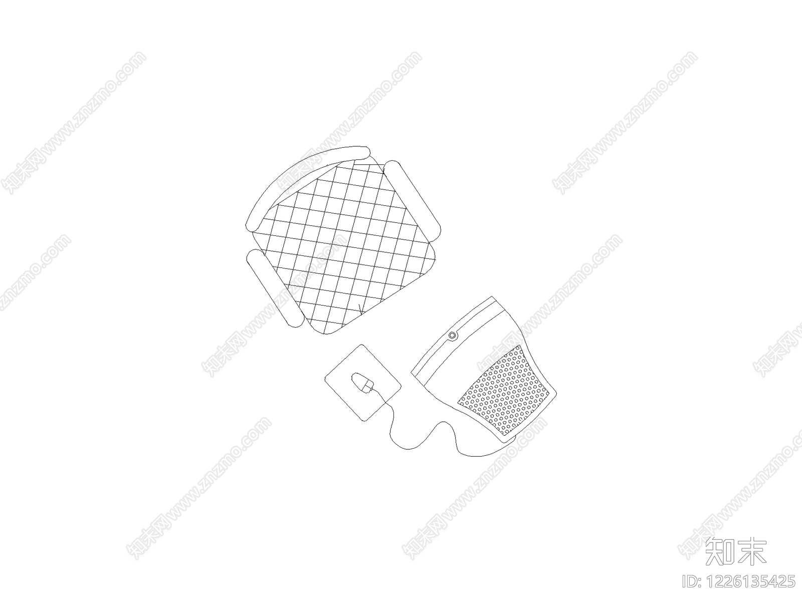 沙发cad施工图下载【ID:1226135425】