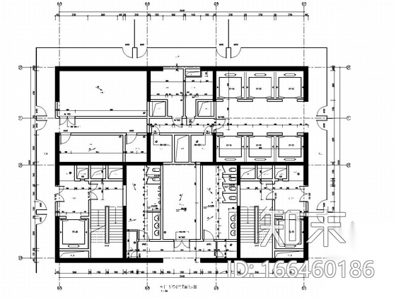 53层框架核心筒结构cad施工图下载【ID:166460186】
