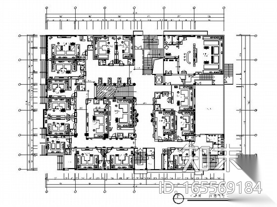 [浙江]皇宫级高档豪华欧式风格ktv室内装修施工图（含...cad施工图下载【ID:165569184】