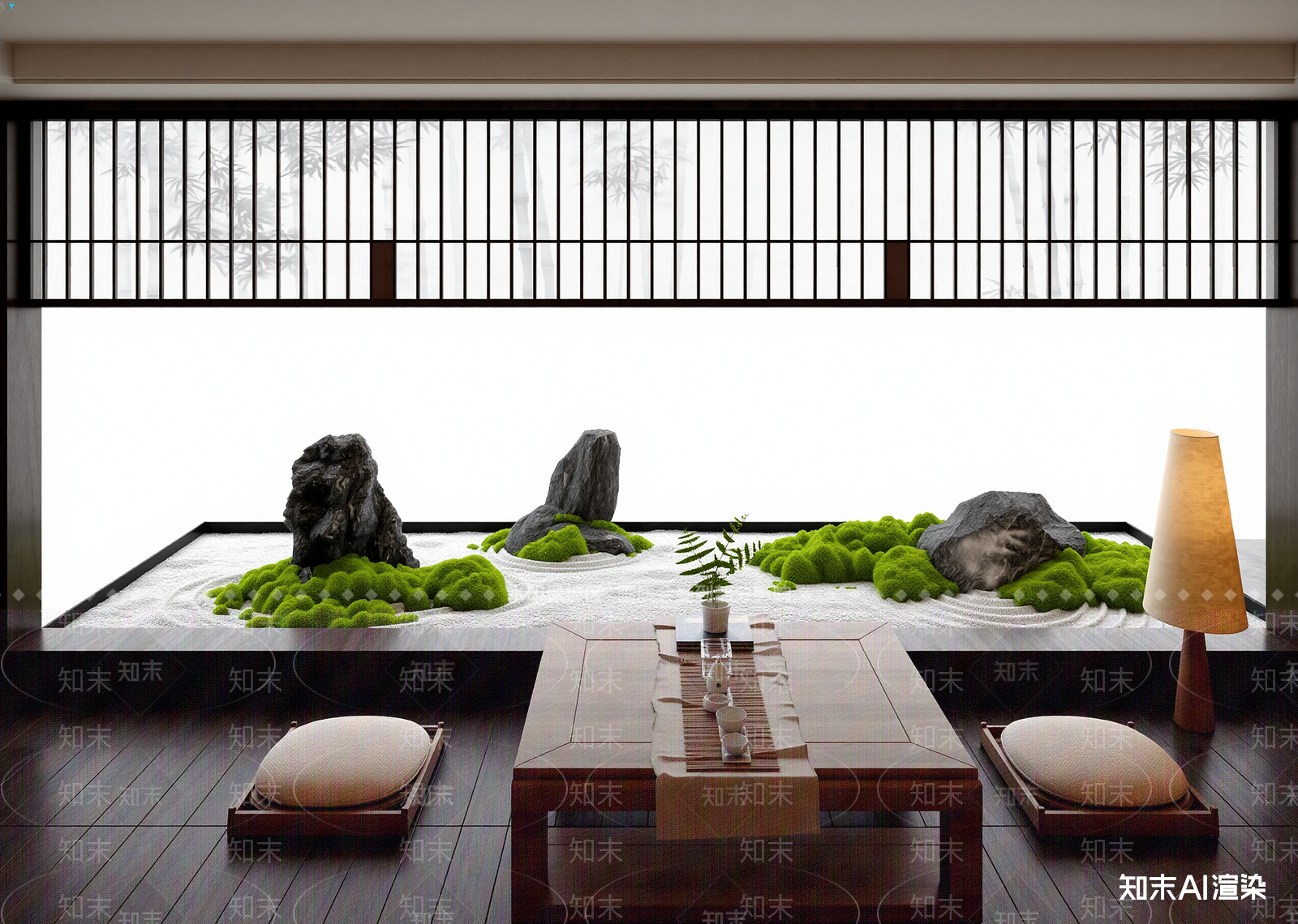 新中式茶室3D模型下载【ID:1214682796】