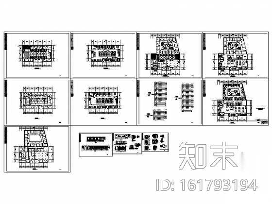 庭院式茶楼装饰装修图cad施工图下载【ID:161793194】