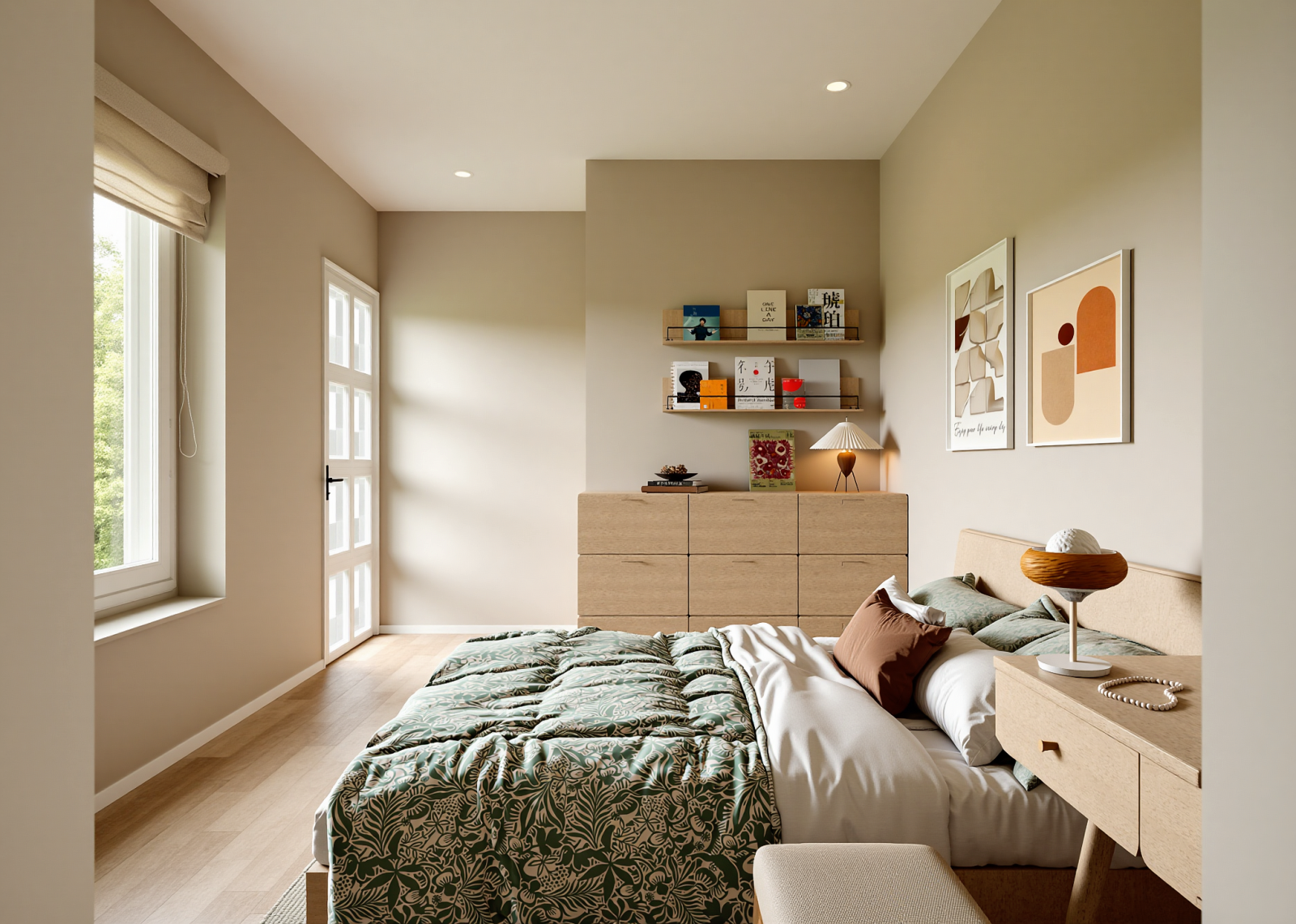 北欧家居卧室3D模型下载【ID:1215134022】