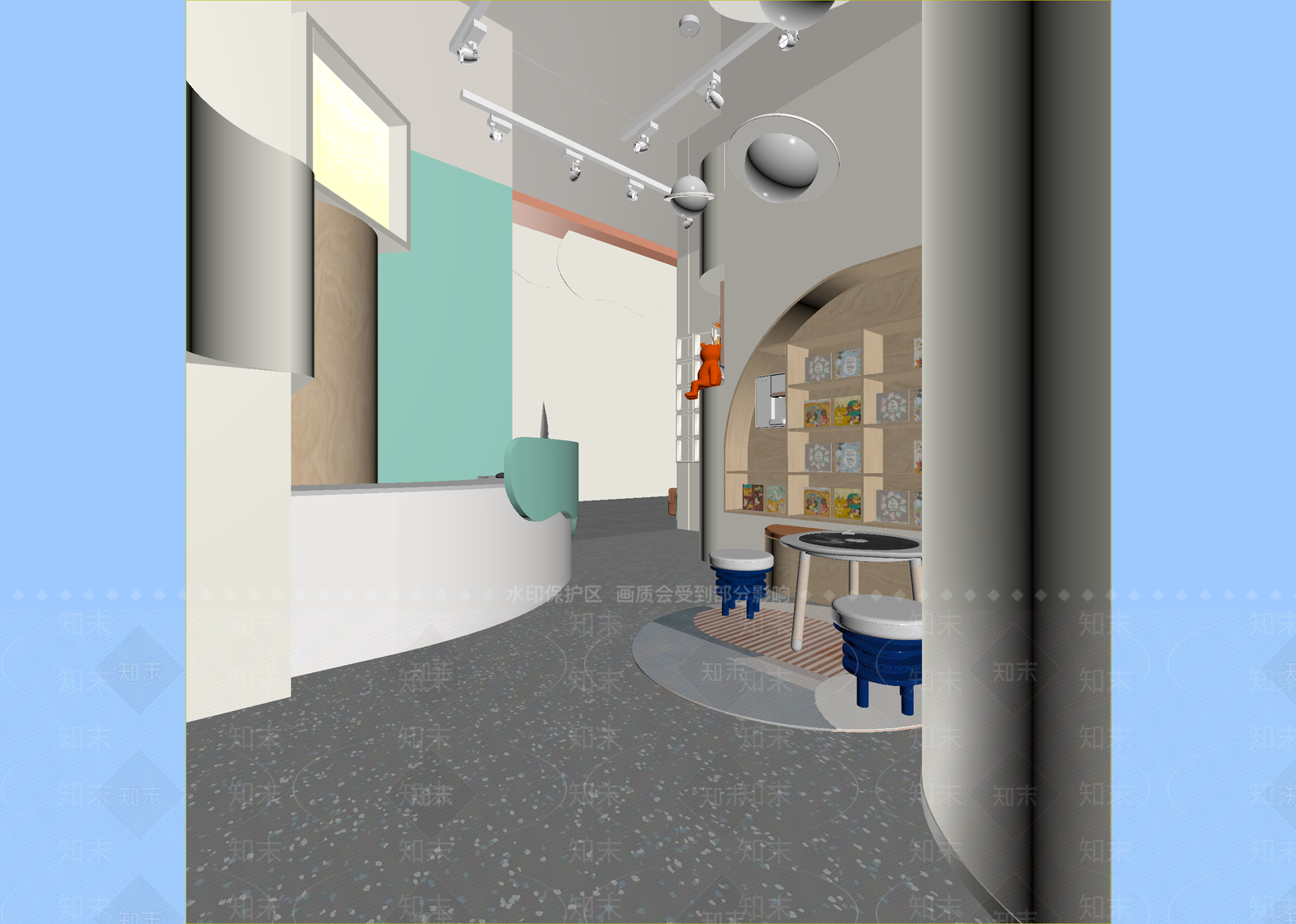 现代儿童乐园3D模型下载【ID:1214714883】